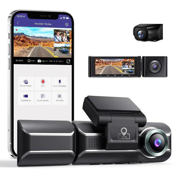 M550 3 Channel 4K+1080P+1080P Dash Cam with WiFi & GPS - Future Store