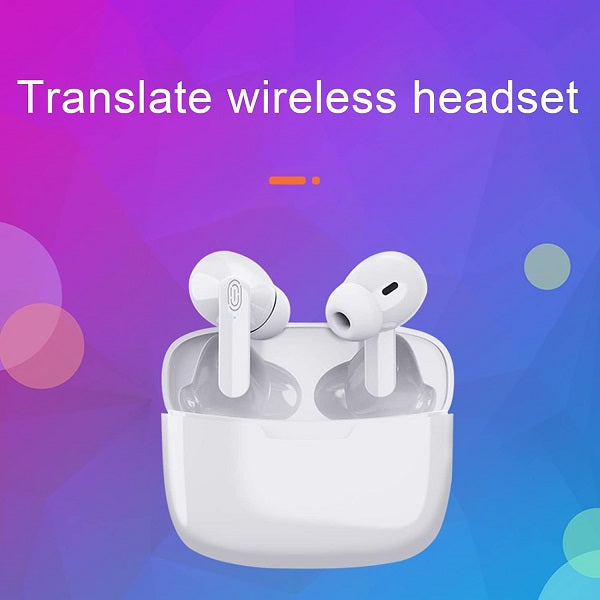 Y113 Smart Voice Translator Wireless Earbuds White-U7FR