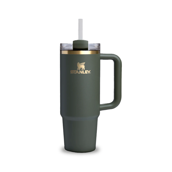 Stanley Quencher H2.0 FlowState Tumbler (30 OZ)-إصدار محدودة Cypress (البديل الآسيوي)