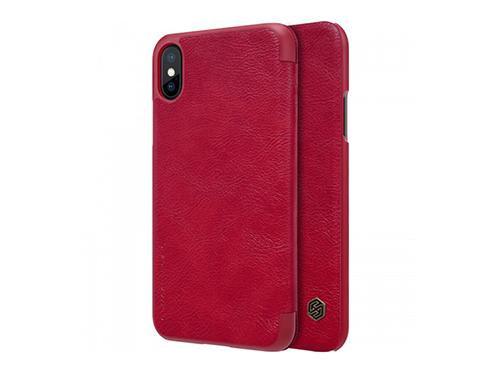 Nillkin Iphone Xs Max Leather Book Case (Red)(6902048163379) - Future Store