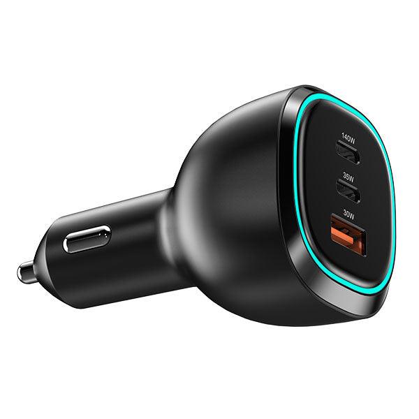 Engage 3 Port PD USB-C 165W Car Charger Black - Future Store