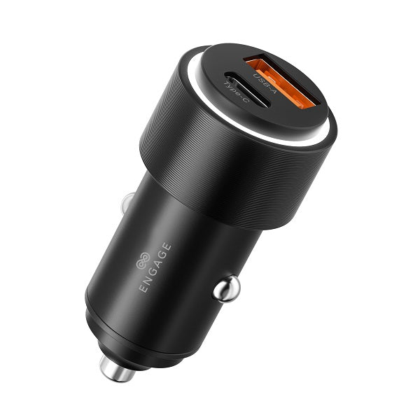 Engage Dual Port Aluminium Alloy Car Charger 95W-1SFM