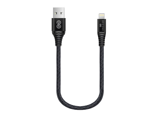 Engage Lightning Cable 25Cm - Black-9BKQ