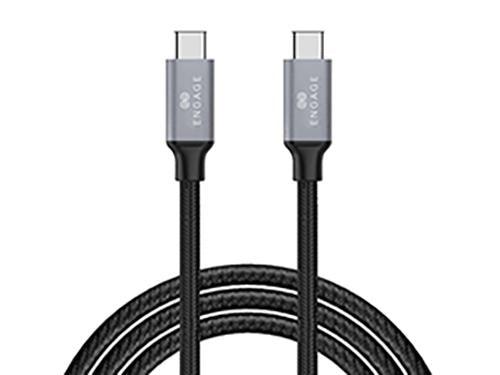 Engage Type-C To Type-C Flexible Nylon Braided Cable 5Gbps - 1 M - Future Store