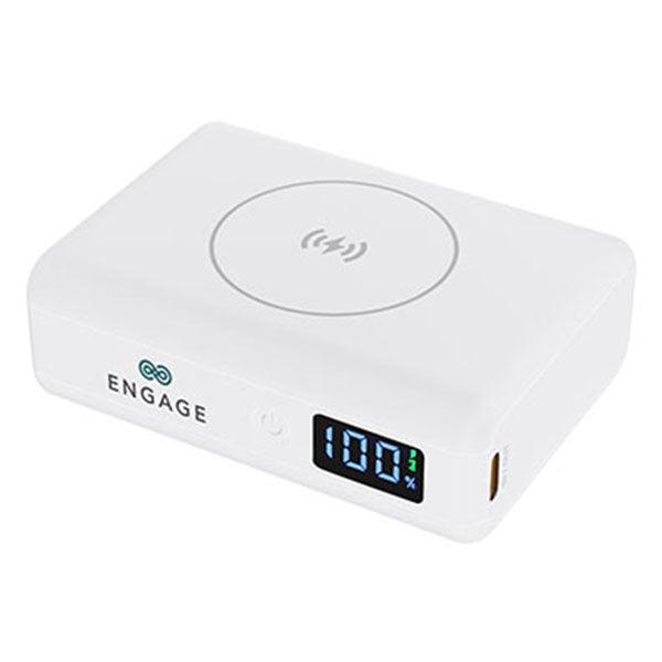 Engage Ultra Compact 10000mAh Wireless Power Bank PD 45W White - Future Store