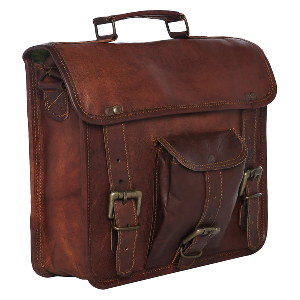 Small Leather Briefcase 11"