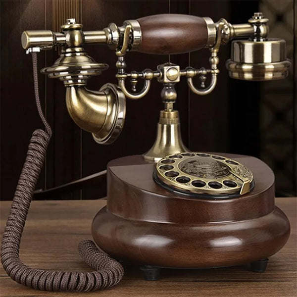 Vintage Corded Rotary Dial Telephone-MW0O