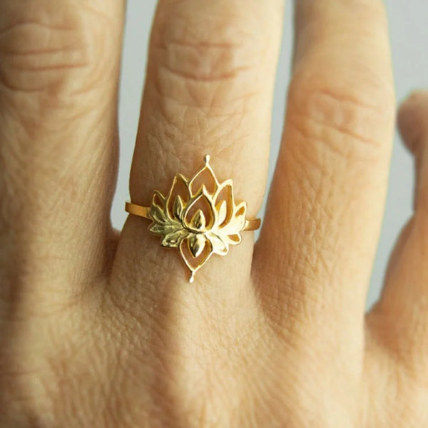 Lotus Flower Rings For Women - 1JQL