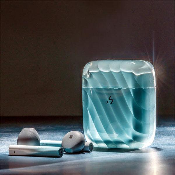 Havit HAKII ICE Wireless Earbuds for Android & iPhone Ice Lite Blue - Future Store