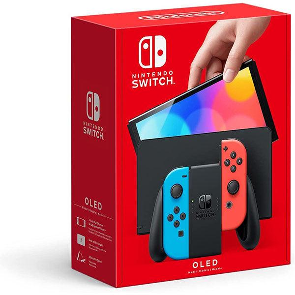 Nintendo Switch OLED Model With Neon Red And Blue Joystick Console - Future Store