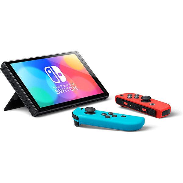 Nintendo Switch OLED Model With Neon Red And Blue Joystick Console - Future Store