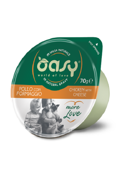 Oasy Chicken with Cheese Pet Food for Cats 6 Cups (70 Gram each)