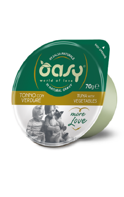 Oasy Tuna with Vegetables Pet Food for Cats 6 Cups (70 Gram each)