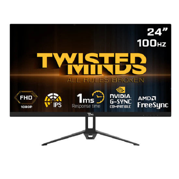 شاشة ألعاب Twisted Minds 24، FHD 100 هرتز IPS 1 مللي ثانية للألعاب TM24FHD100IPS