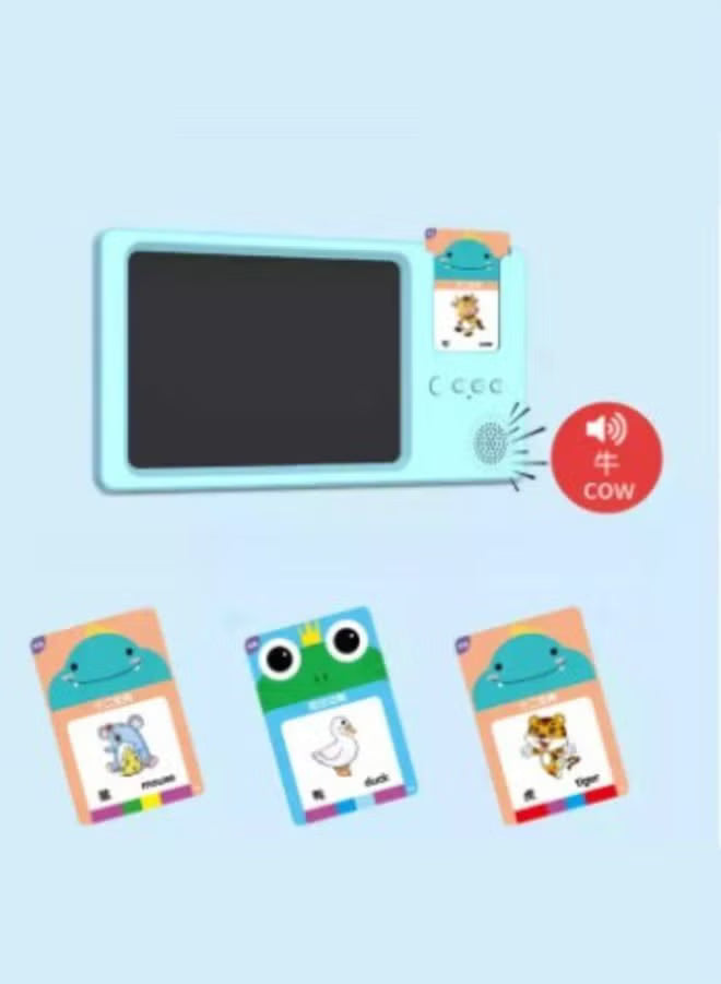 LCD Writing and Drawing Tablet, English and Arabic Talking Flash Card ...