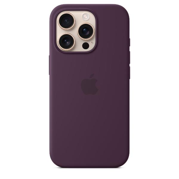 iPhone 16 Pro Silicone Case with MagSafe - Plum