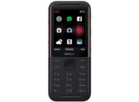 Nokia 5310 Dual SIM Keypad Phone with MP3 Player Black Red - Future Store