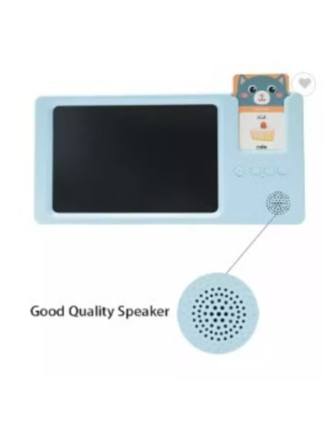 LCD Writing and Drawing Tablet, English and Arabic Talking Flash Card ...