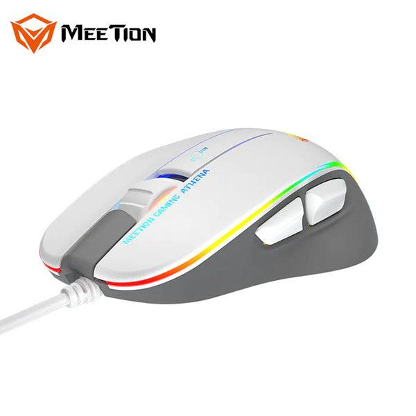 Meetion GM230 RGB Gaming Mouse 12800 DPI White - Future Store