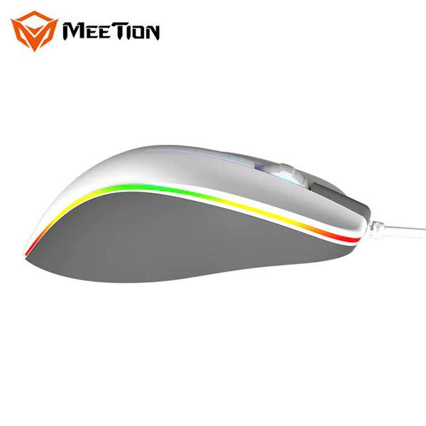 Meetion GM230 RGB Gaming Mouse 12800 DPI White - Future Store