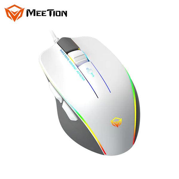 Meetion GM230 RGB Gaming Mouse 12800 DPI White - Future Store