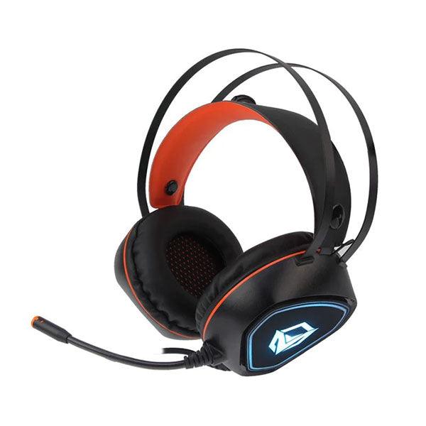 Meetion Backlit Gaming Headset with Mic Black/Orange - Future Store