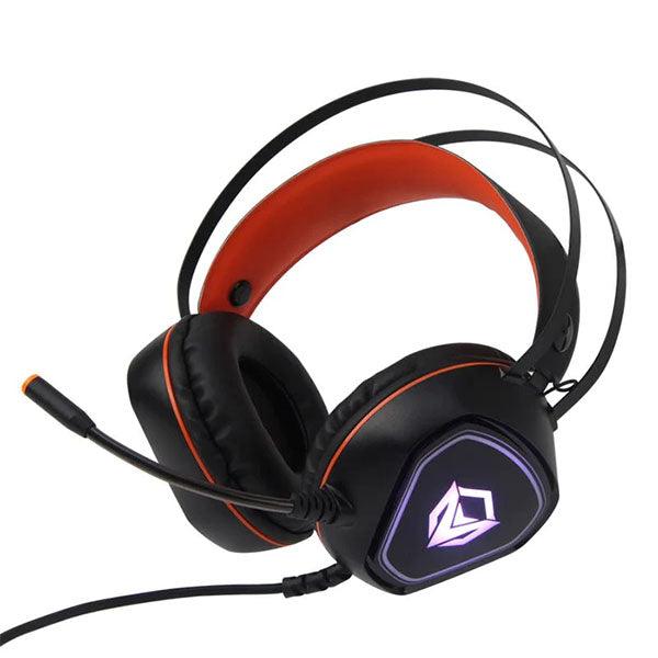 Meetion Backlit Gaming Headset with Mic Black/Orange - Future Store