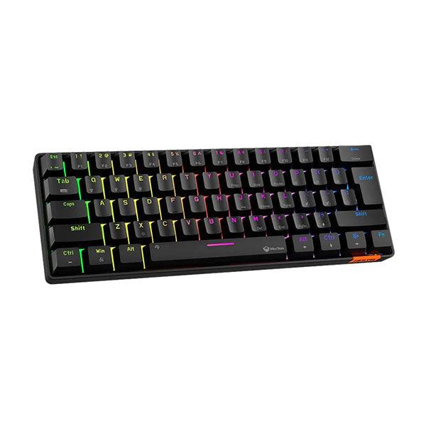 Meetion Dual Mode Bluetooth 60 Gaming Keyboard English/Arabic Black - Future Store