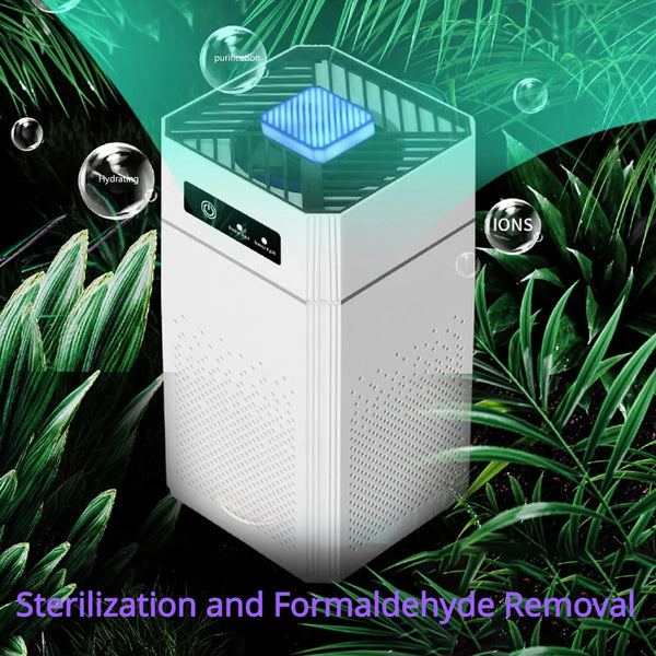 Smart Negative Ion Air Purifier Remove Harmful Allergens Formaldehyde Odor Smoke