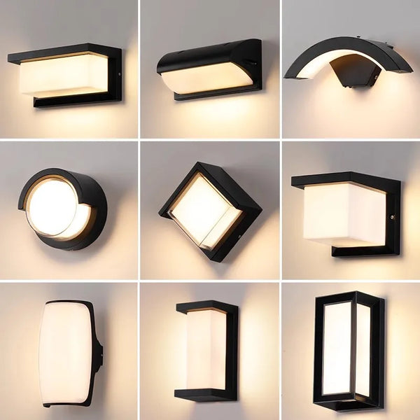 Outdoor Wall Lamp with Motion Sensor: Waterproof LED Porch Light for Warm White Lighting