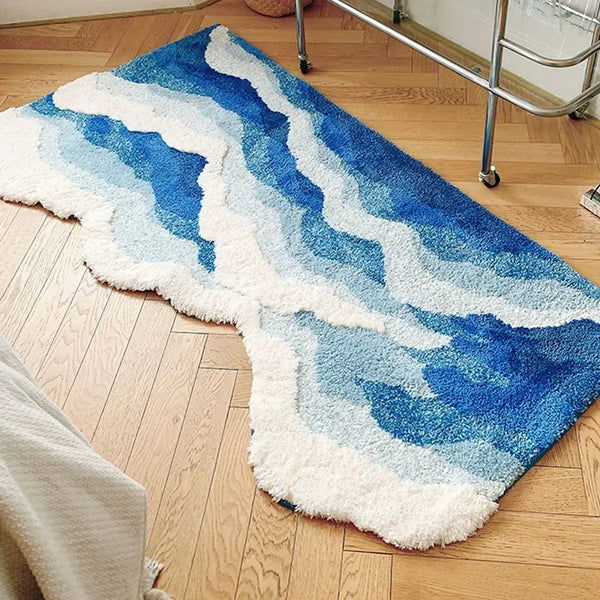 Aesthetic Wave Rug High-Quality Antislip Carpet - 7JDN