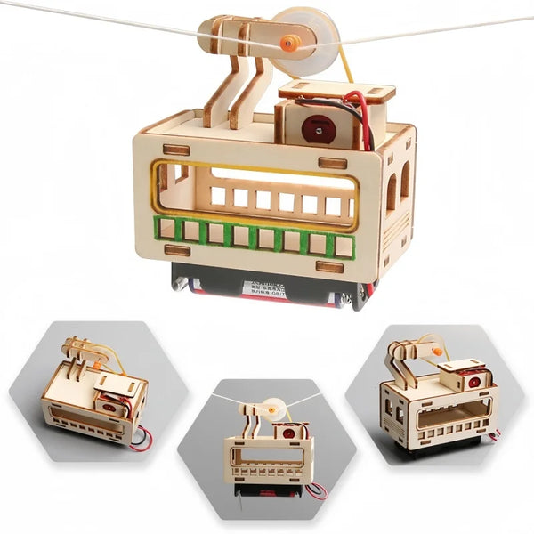 DIY Wooden Outdoor Sightseeing Cable Car - RZ4V