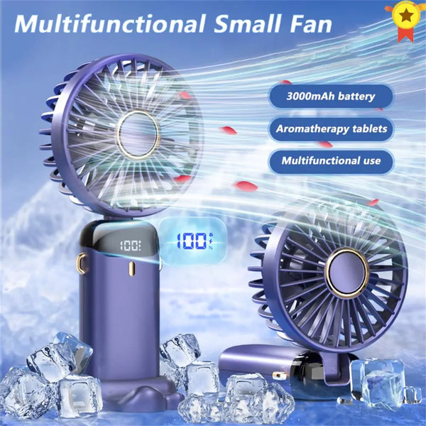 Portable Digital Display Handheld Fan-PSPM