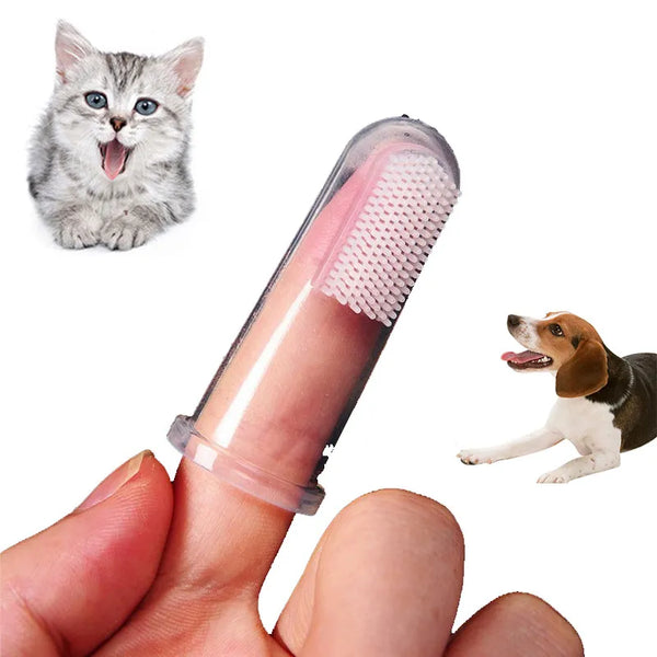 Soft Pet Finger Toothbrush: Hot Selling Dog and Cat Cleaning Supplies for Tooth Care