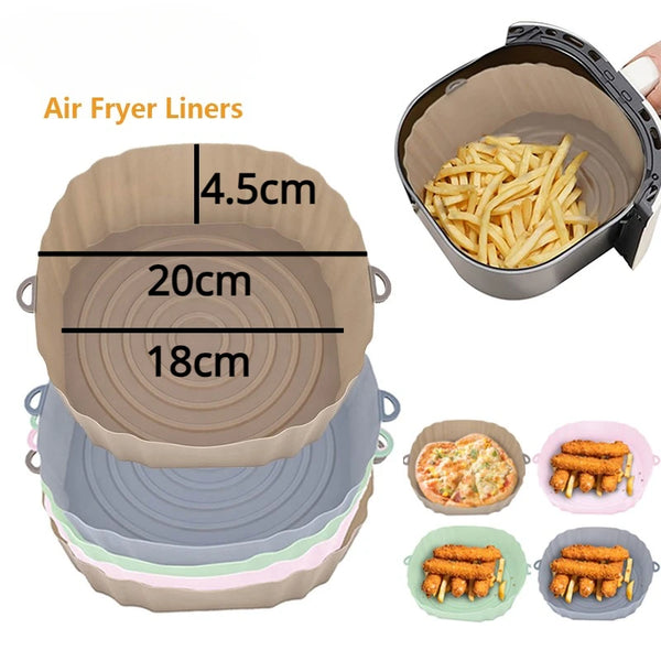 Silicone Air Fryer Baking Tray - Reusable and Convenient-OV11