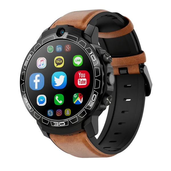 4G LET Smartwatch for Men - 1.6" Dual Camera, GPS, Fitness Tracker-TSSA