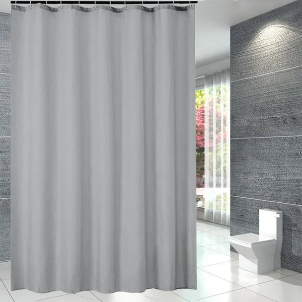 PEVA Waterproof Shower Curtain 180x180cm with Hooks - a1000