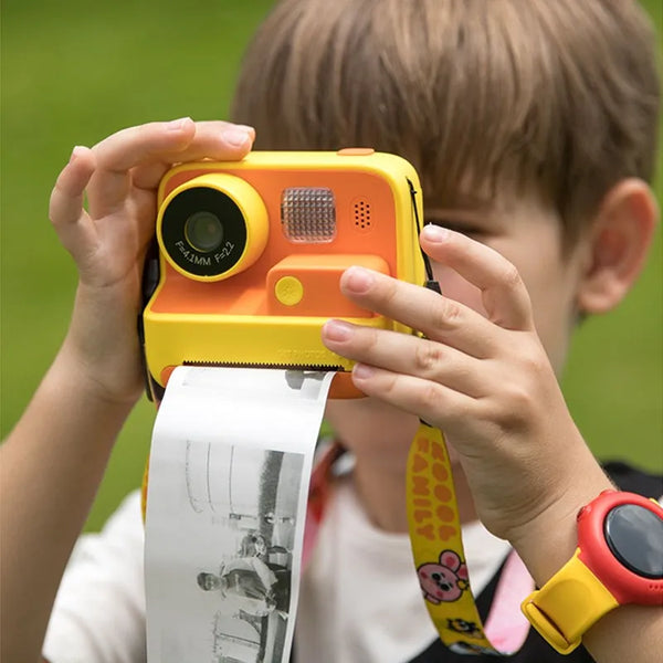 كاميرا طباعة فورية للأطفال: فيديو 2.0 بوصة بدقة 1080 بكسل، كاميرا رقمية مع ورق طباعة حراري