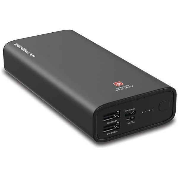 Swiss Military Biendron Power Bank 20000mah Black - Future Store