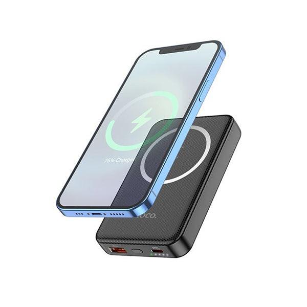 Hoco 10000Mah Mini Magnetic Wireless Power Bank Pd20W - Black - Future Store