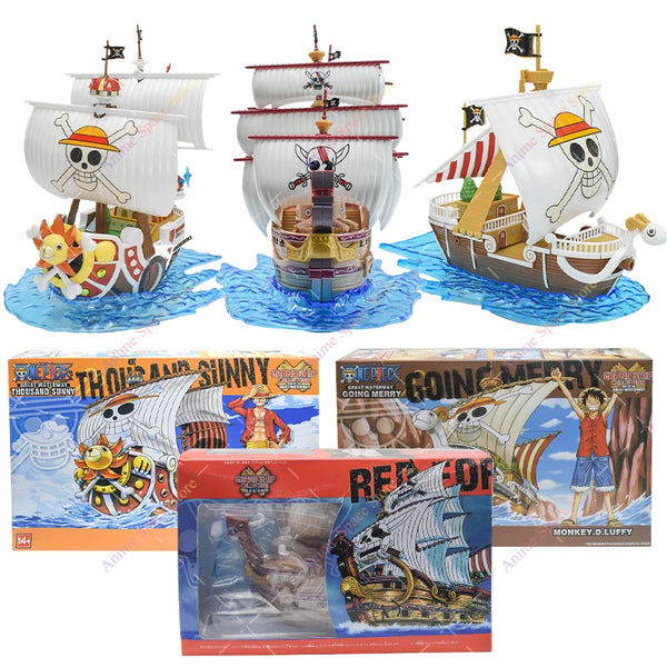 18cm Anime One Piece Merry Boat Pirate Ship Fiugrine - DJG941