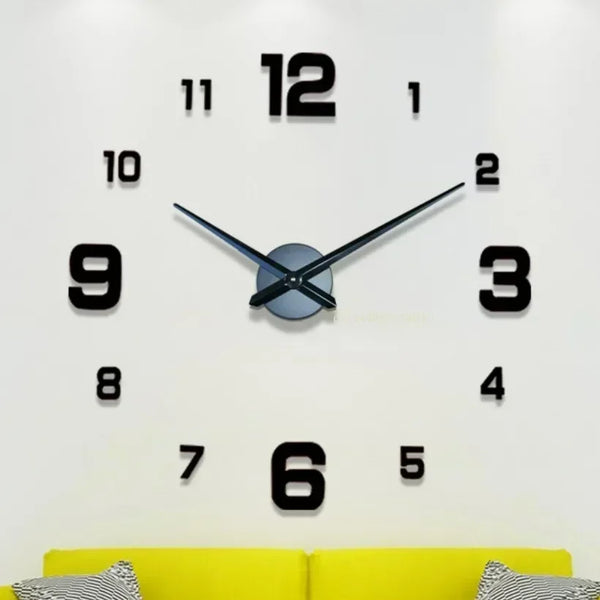 Acrylic Mirror Digital Wall Clock Butcher's Wall Clock Bedroom Wall Clock Mirror Sticker Clock Large Wall Clock Room Clocks-LPDO