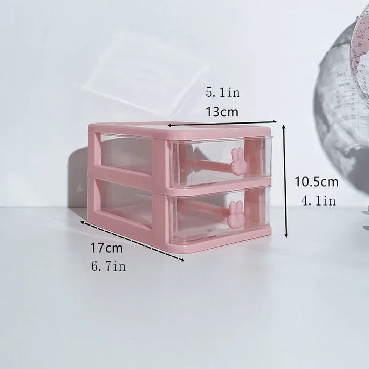 Clear Stacking Drawer Organizer - Multi-Tier PP Storage Box- RZD291 – SOOOQ
