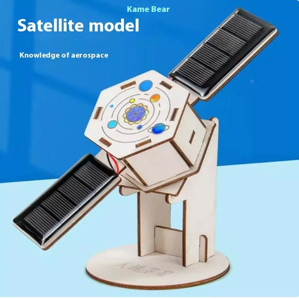 DIY Solar Powered Artificial Satellite Model Kit- RZ4D