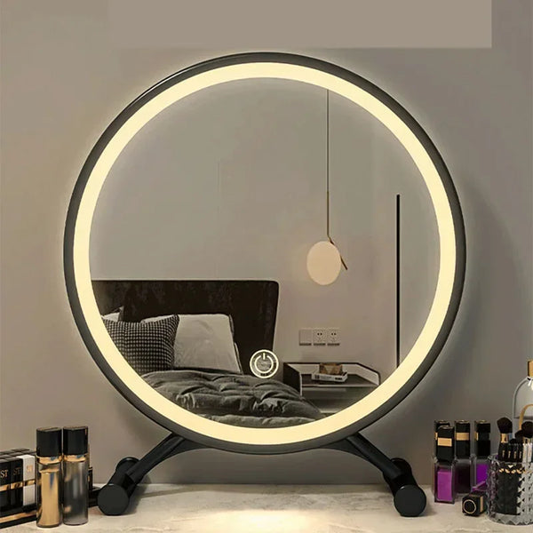 Home Makeup Korean Standing Round Vanity Mirror - HMK472