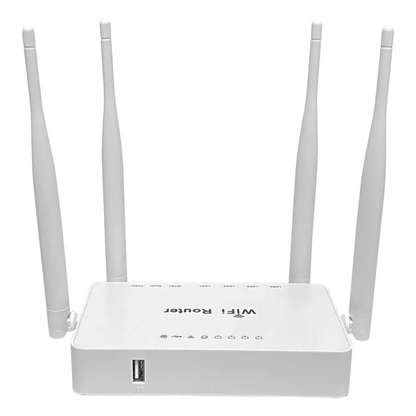 Cioswi WE1626 Wireless WiFi Router 4-LAN 300Mbps 4 Antenna - White