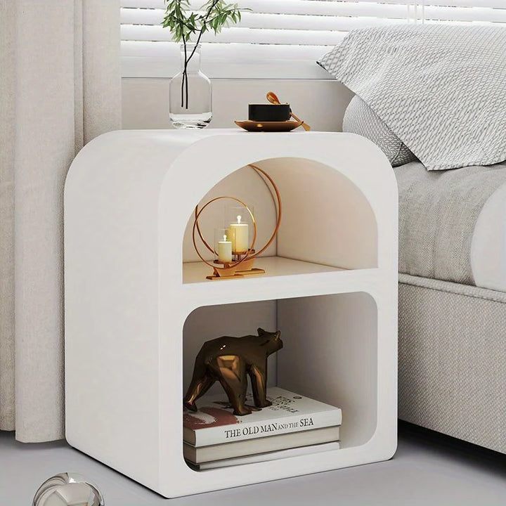Modern White Nordic Bedside Table-AML101500