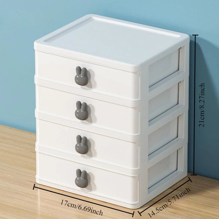 Poly Stacking Draw Clear Stacking Drawer Organizer - Multi-Tier PP Storage Box- RZD291 – SOOOQ