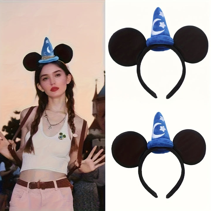 Mickey Magic Hat Starry Night Wizard Headband-AML101666