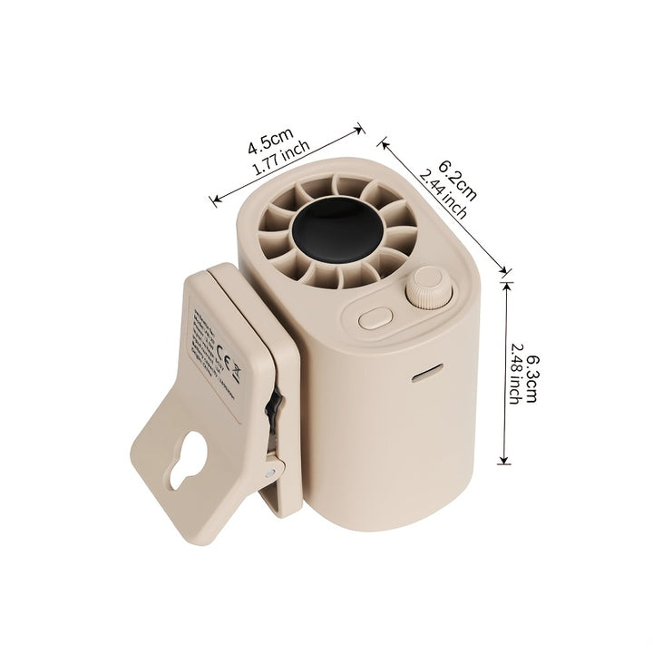 Smart Clip Fan 100-Level Clip-On Fan with LED Screen - Rechargeable ...